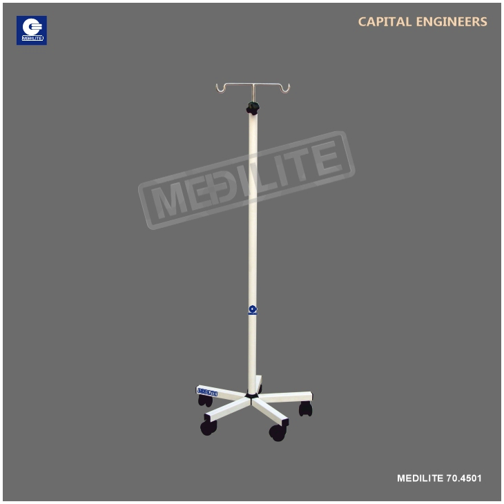 manufacturer-of-iv-drip-saline-stand-mild-stainless-steel-with-double-2-two-hooks-rod
