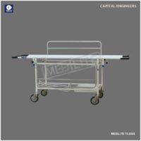 PATIENT STRETCHER TROLLEY WITH SIDE RAILS