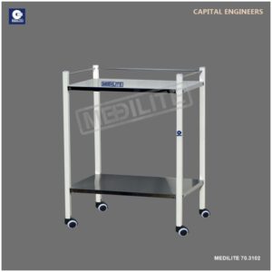 INSTRUMENT TROLLEY 27 X 18 X 32 INCH
