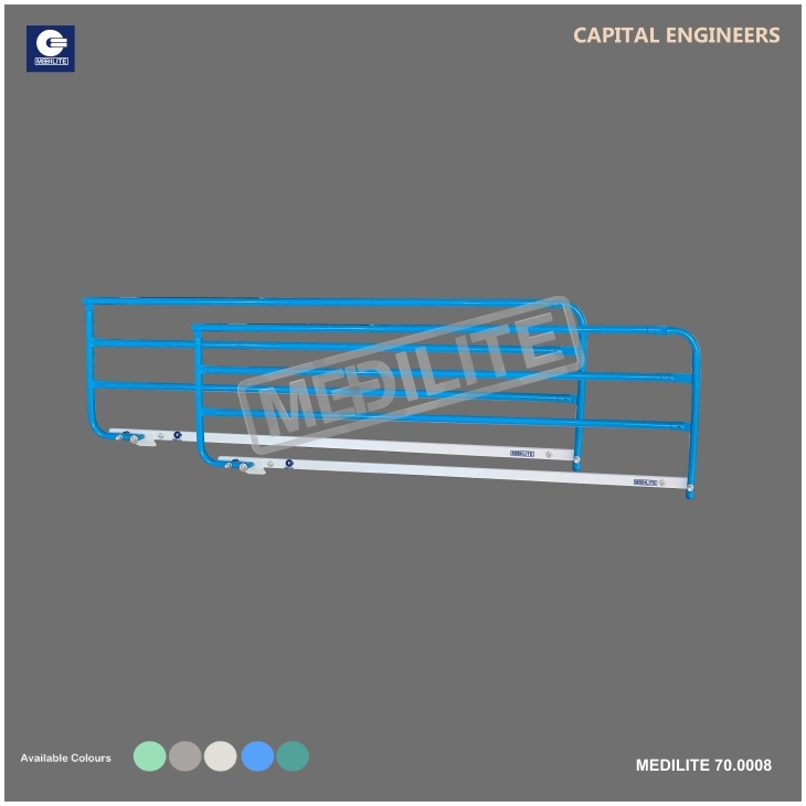 collapsible side railings are a type of railing system primarily used in healthcare settings, particularly for hospital beds.